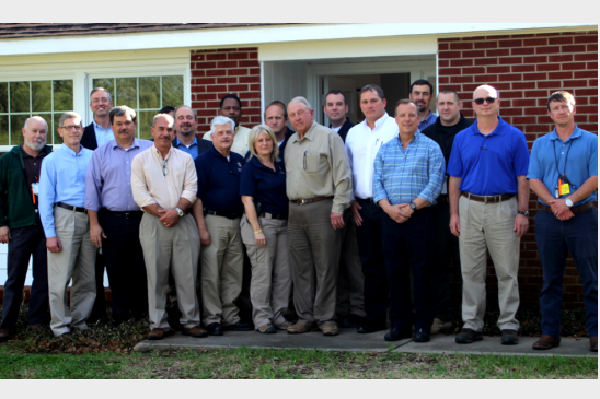 River Bend site leaders along with emergency planning, security and safety personnel welcome West Feliciana Sheriff's Office criminal investigation division to their new office building.